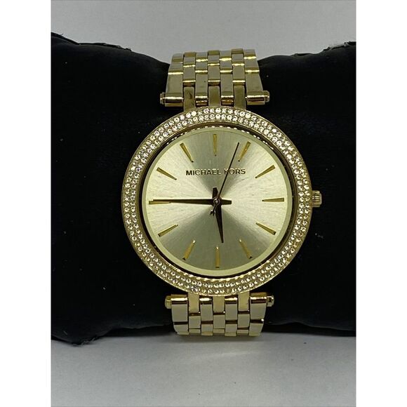 Michael Kors Darci MK3191 Women's Gold Stainless Steel Analog Dial Watch RQ47 - Picture 1 of 12